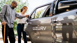 UZURV driver providing door-to-door service UZURV driver providing door-to-door service
