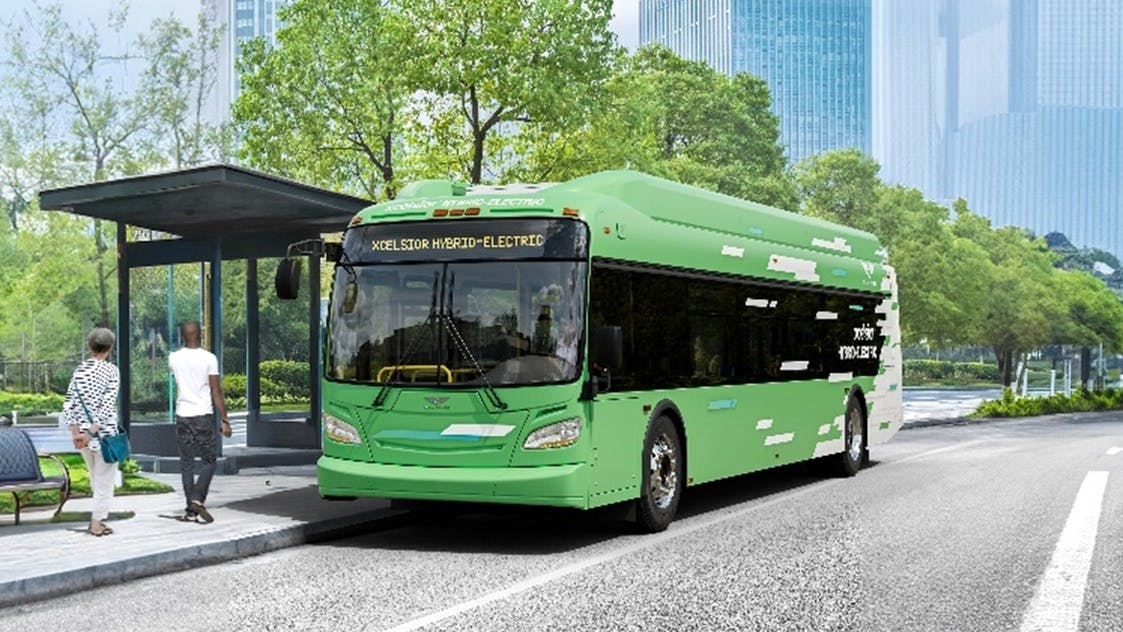 Xcelsior hybrid bus