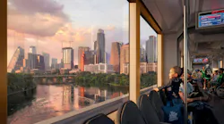 A rendering of the Austin Light Rail Phase 1 project.