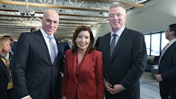 New York Gov. Kathy Hochul is investing $150 million to connect the LIRR's Ronkonkoma Station with the proposed North Terminal at MacArthur Airport, New York Gov. Kathy Hochul is investing $150 million to connect the LIRR's Ronkonkoma Station with the proposed North Terminal at MacArthur Airport,