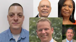 Cody Kroll (top left), Bob Ernst (top center), Angelica Love (top right), Peter Whippy (bottom center) and Mike Hursh (bottom right).