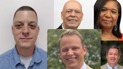 Cody Kroll (top left), Bob Ernst (top center), Angelica Love (top right), Peter Whippy (bottom center) and Mike Hursh (bottom right). Cody Kroll (top left), Bob Ernst (top center), Angelica Love (top right), Peter Whippy (bottom center) and Mike Hursh (bottom right).