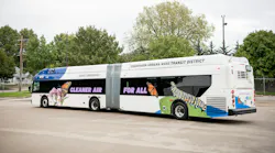 MTD’s New Flyer 60-foot hydrogen fuel cell electric bus.