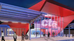 A rendering of the Dan Ryan Red Line station.