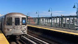 MTA A Line train. MTA A Line train.