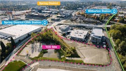 BRIDGE Housing will utilize two development lots from Sound Transit to build two multi-story buildings that could provide 234 affordable homes to Bellevue residents. BRIDGE Housing will utilize two development lots from Sound Transit to build two multi-story buildings that could provide 234 affordable homes to Bellevue residents.