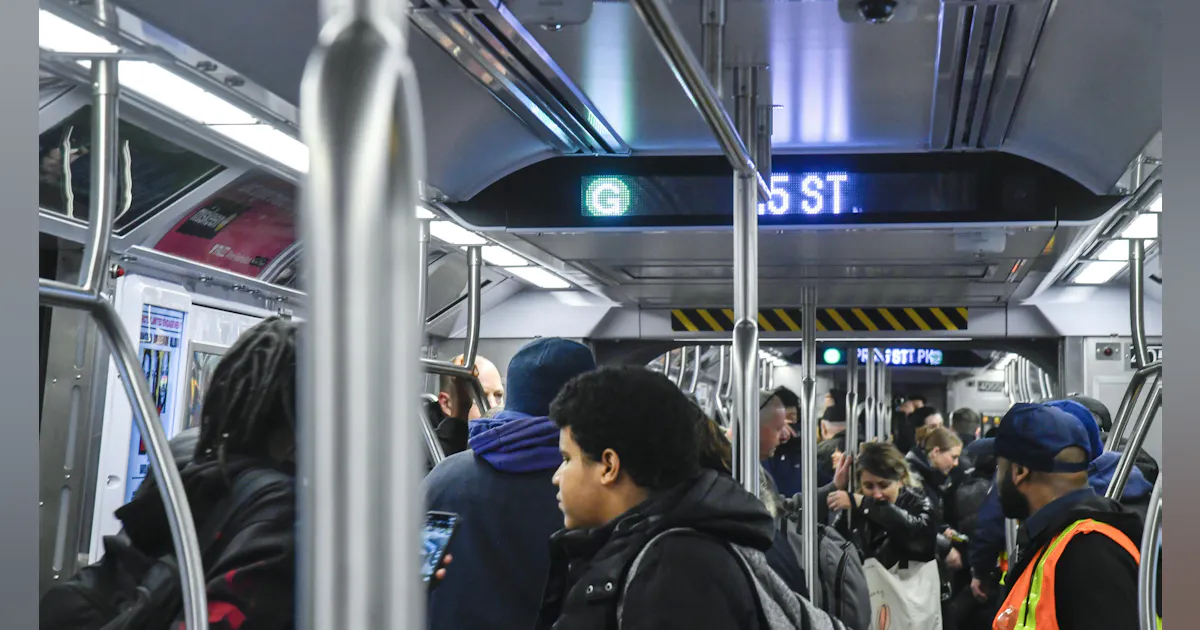 New York City Transit launches two new open-gangway trains on its G ...
