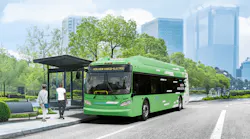 New Flyer hybrid-electric bus.