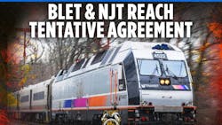 NJ Transit has come to a tentative agreement on a new contract with its locomotive engineers represented by the Brotherhood of Locomotive Engineers and Trainmen. NJ Transit has come to a tentative agreement on a new contract with its locomotive engineers represented by the Brotherhood of Locomotive Engineers and Trainmen.
