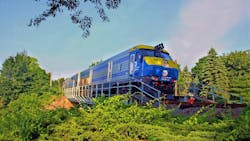 MTA Metro-North Railroad train. MTA Metro-North Railroad train.