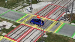 Caltrain has begun to install a LiDAR and camera-based AI solution at its Churchill Avenue Crossing
