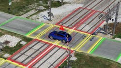 Caltrain has begun to install a LiDAR and camera-based AI solution at its Churchill Avenue Crossing Caltrain has begun to install a LiDAR and camera-based AI solution at its Churchill Avenue Crossing