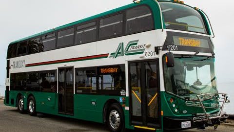 AC Transit Transbay Double-Decker bus.