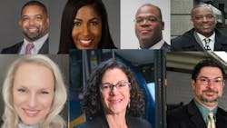 Top row: Steven Parker, LaShanda Dawkins, Jonathan Hunt, Bernard Jackson. Bottom row: Lori A. Winfree, Rachel Cohen, Bill Amarosa Jr., Top row: Steven Parker, LaShanda Dawkins, Jonathan Hunt, Bernard Jackson. Bottom row: Lori A. Winfree, Rachel Cohen, Bill Amarosa Jr.,
