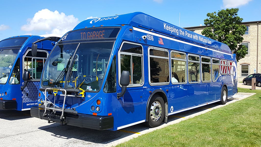 Pace CNG bus.