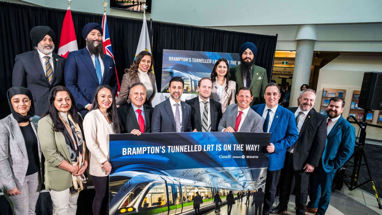 The government of Canada has advanced the Hazel McCallion LRT Extension into downtown Brampton.