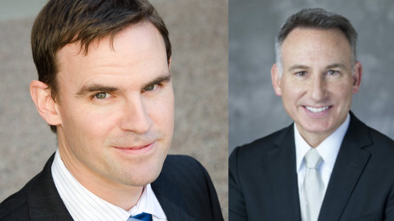 Ryan McClain (left) and Dow Constantine (right).