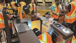 WMATA new taller faregates. WMATA new taller faregates.