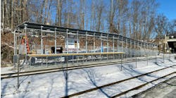Outbound side of Wellesley Square Station featuring a new freestanding mini-high platform. Outbound side of Wellesley Square Station featuring a new freestanding mini-high platform.