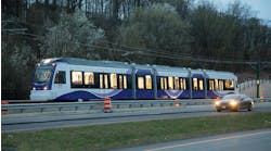 MDOT MTA Purple Line LRV. MDOT MTA Purple Line LRV.