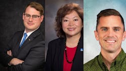 Michael Eshleman (left), Rose Casey (middle) and Michael O’Keefe (right). Not pictured: Dan Phu. Michael Eshleman (left), Rose Casey (middle) and Michael O’Keefe (right). Not pictured: Dan Phu.
