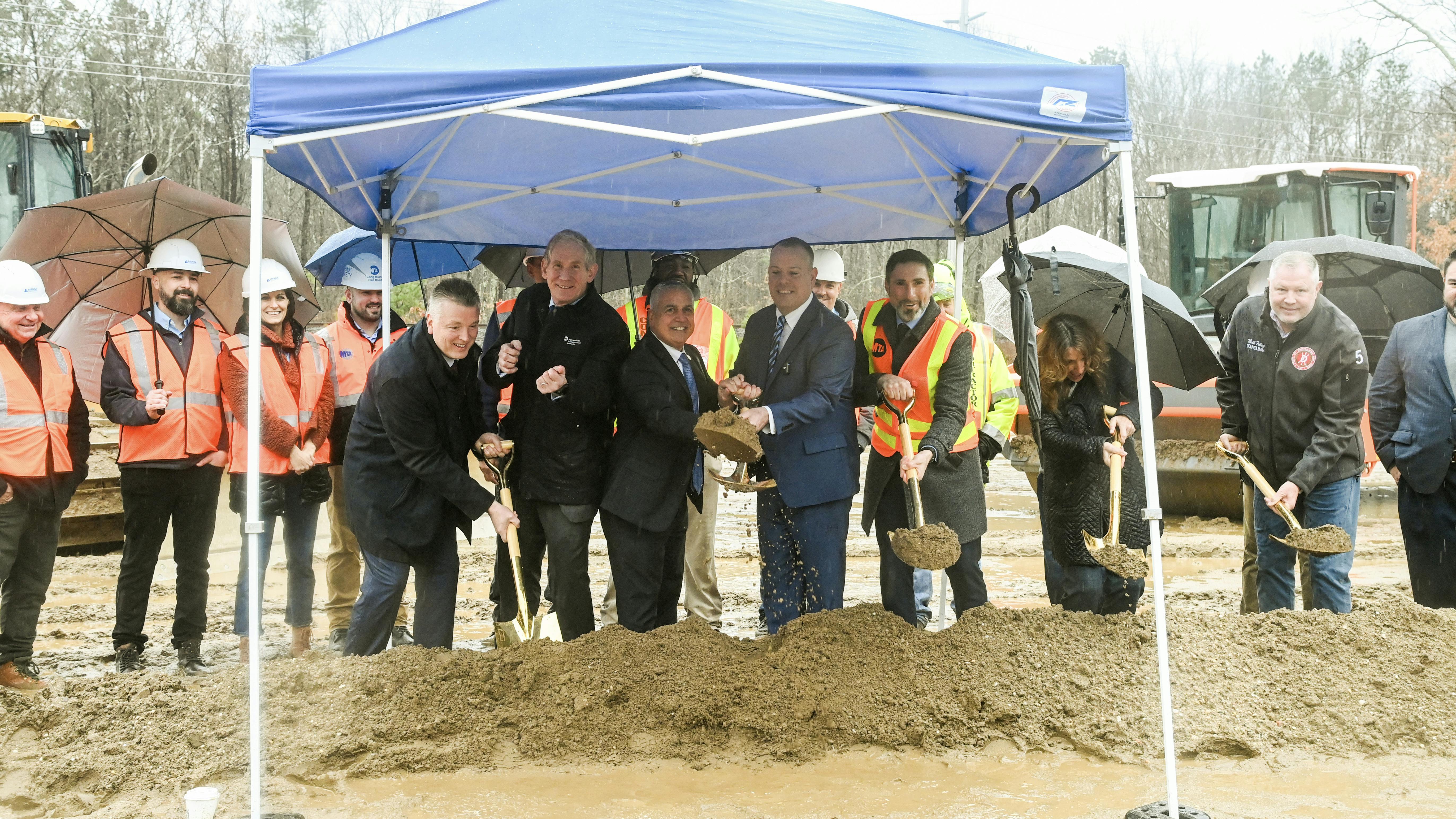 MTA has broken ground on the new Yaphank LIRR station.
