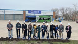 From left to right: Fox Lake, Ill., Mayor Donny Schmit; Lake County Board Member John Wasik; North Chicago Mayor Leon Rockingham; Lake County Board Member Marah Altenberg; Lake County Board Vice-Chair Mary Ross-Cunningham; Pace Executive Director Melinda Metzger; Pace Chairman Rick Kwasneski; Pace Board Member Linda Soto; Lake County Chair Sandy Hart; Rep. Joyce Mason (D-IL-61); Round Lake Mayor Russell Kraly; Waukegan City Clerk Janet Kilkelly. From left to right: Fox Lake, Ill., Mayor Donny Schmit; Lake County Board Member John Wasik; North Chicago Mayor Leon Rockingham; Lake County Board Member Marah Altenberg; Lake County Board Vice-Chair Mary Ross-Cunningham; Pace Executive Director Melinda Metzger; Pace Chairman Rick Kwasneski; Pace Board Member Linda Soto; Lake County Chair Sandy Hart; Rep. Joyce Mason (D-IL-61); Round Lake Mayor Russell Kraly; Waukegan City Clerk Janet Kilkelly.