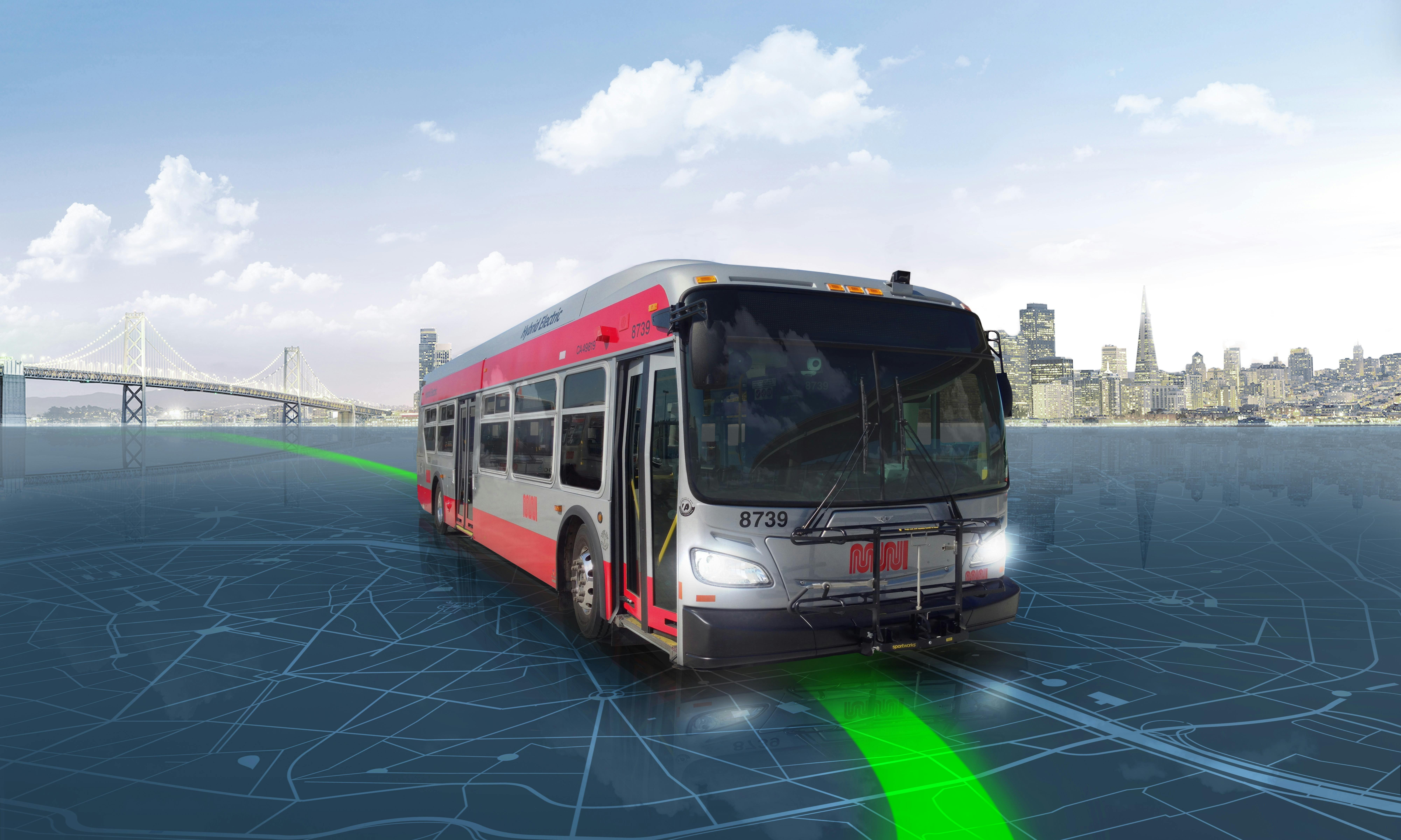 SFMTA to receive 42 electric drive systems from BAE Systems for hybrid-electric bus fleet.