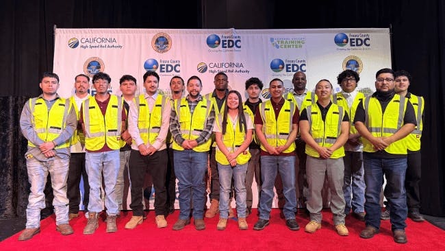 CHSRA has celebrated 16 more graduates of its Central Valley Training Center pre-apprenticeship program, surpassing 250 program graduates since it first began in 2020.