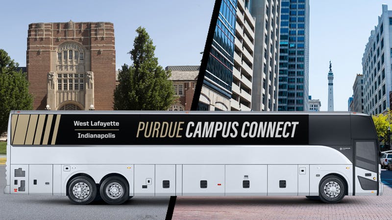 Purdue Campus Connect shuttle.