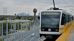 L.A. Metro train. L.A. Metro train.