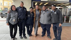 BART police officers. BART police officers.