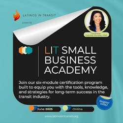 Latinos in Transit Small Business Academy flyer. Latinos in Transit Small Business Academy flyer.