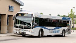 A Transit Authority of Northern Kentucky Express bus. A Transit Authority of Northern Kentucky Express bus.