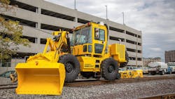 The 445F2 offers a 49-gallon fuel tank, a front load capacity of 10,000 pounds and maximum side load capacity of 8,000 pounds. The 445F2 offers a 49-gallon fuel tank, a front load capacity of 10,000 pounds and maximum side load capacity of 8,000 pounds.