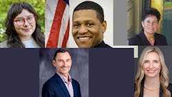 Felice Lavergne (top left), Bill Scott (top middle), Stacey Mortensen (top right), Jeff Hiott (bottom left), Kelly Mackey (bottom right). Felice Lavergne (top left), Bill Scott (top middle), Stacey Mortensen (top right), Jeff Hiott (bottom left), Kelly Mackey (bottom right).