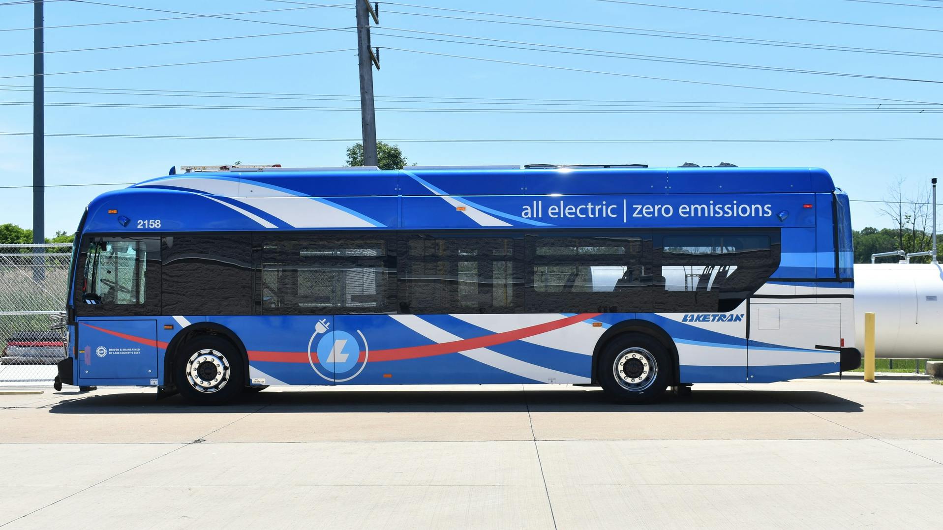 Laketran zero-emission bus.