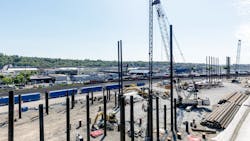 Amtrak begins construction at King Street Yard in Seattle. Amtrak begins construction at King Street Yard in Seattle.