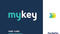 IndyGo's MyKey card. IndyGo's MyKey card.