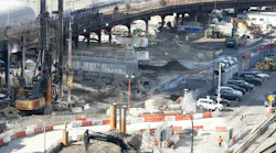 Construction happening on the Hudson Yards Concrete Casting Section 3 project on Dec. 3, 2024.