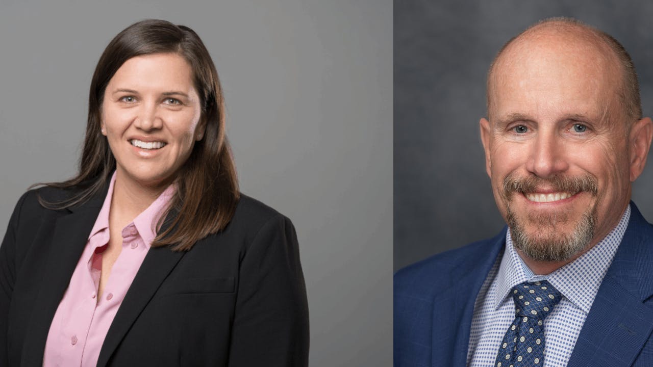 Danielle Schmitz (left) and Rick Rogers (right).