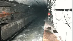 2012: East River Tunnel inundated with saltwater during Superstorm Sandy.
