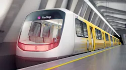 A rendering of a Sepulveda Transit Corridor train.