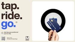 WMATA's Tap. Ride. Go. payment option is now available on its rail system. WMATA's Tap. Ride. Go. payment option is now available on its rail system.