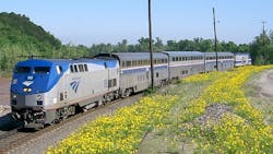 A Heartland Flyer train. A Heartland Flyer train.