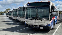 SamTrans zero-emission buses. SamTrans zero-emission buses.