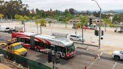 San Diego MTS makes progress on SkyLINE Apartments at Rancho Bernardo Transit Station. San Diego MTS makes progress on SkyLINE Apartments at Rancho Bernardo Transit Station.