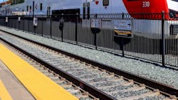 Caltrain electric train. Caltrain electric train.