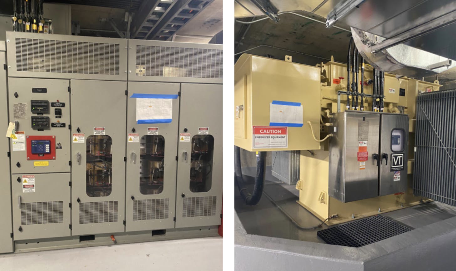 BART's new traction power substation from multiple angles