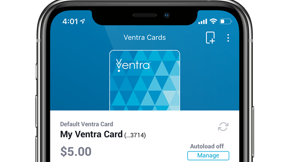 The Ventra app.